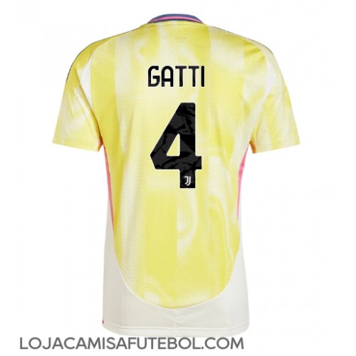 Camisa de Futebol Juventus Federico Gatti #4 Equipamento Secundário 2024-25 Manga Curta